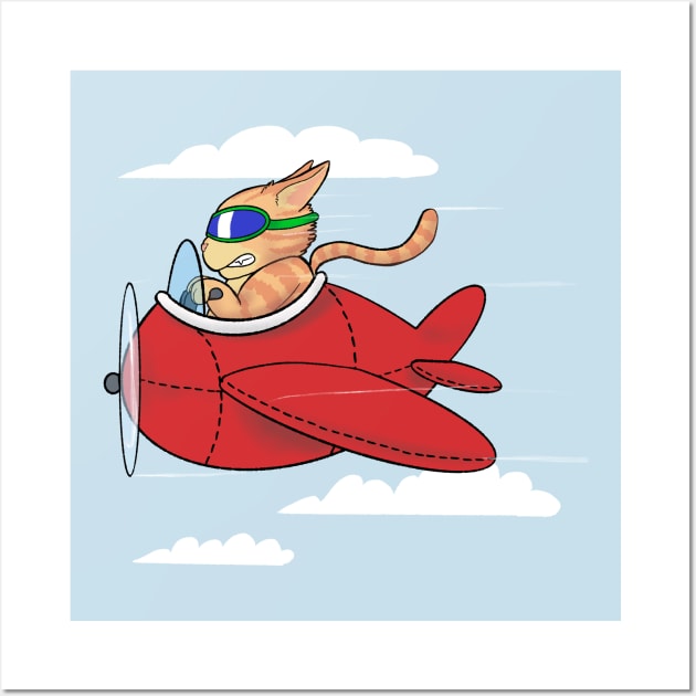 Sky Cat Wall Art by AmysBirdHouse